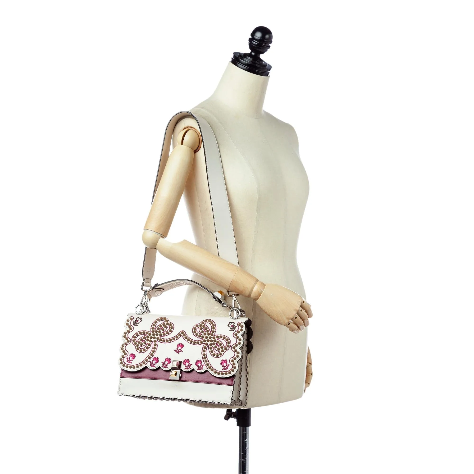 Fendi Mini Kan I Leather Satchel (SHG-32465)