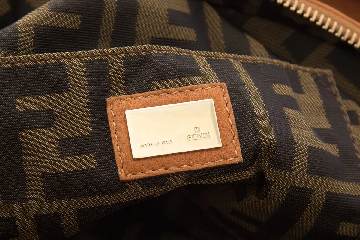 Fendi Mini Spy Cognac Leather Handbag