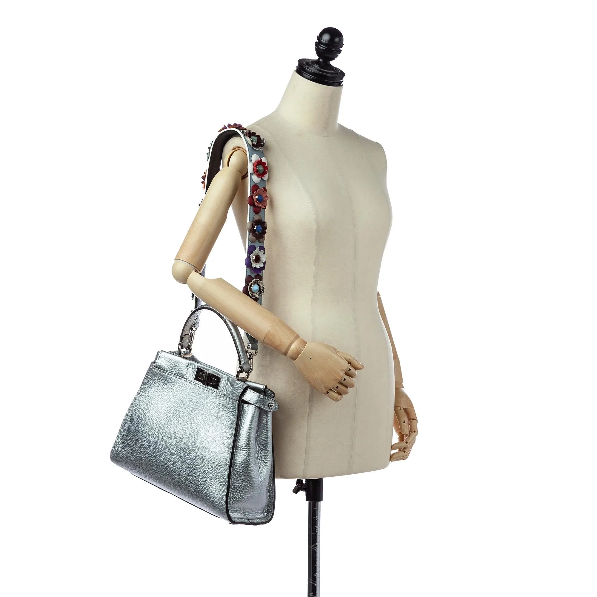 Fendi Peekaboo Leather Satchel (SHG-20756)