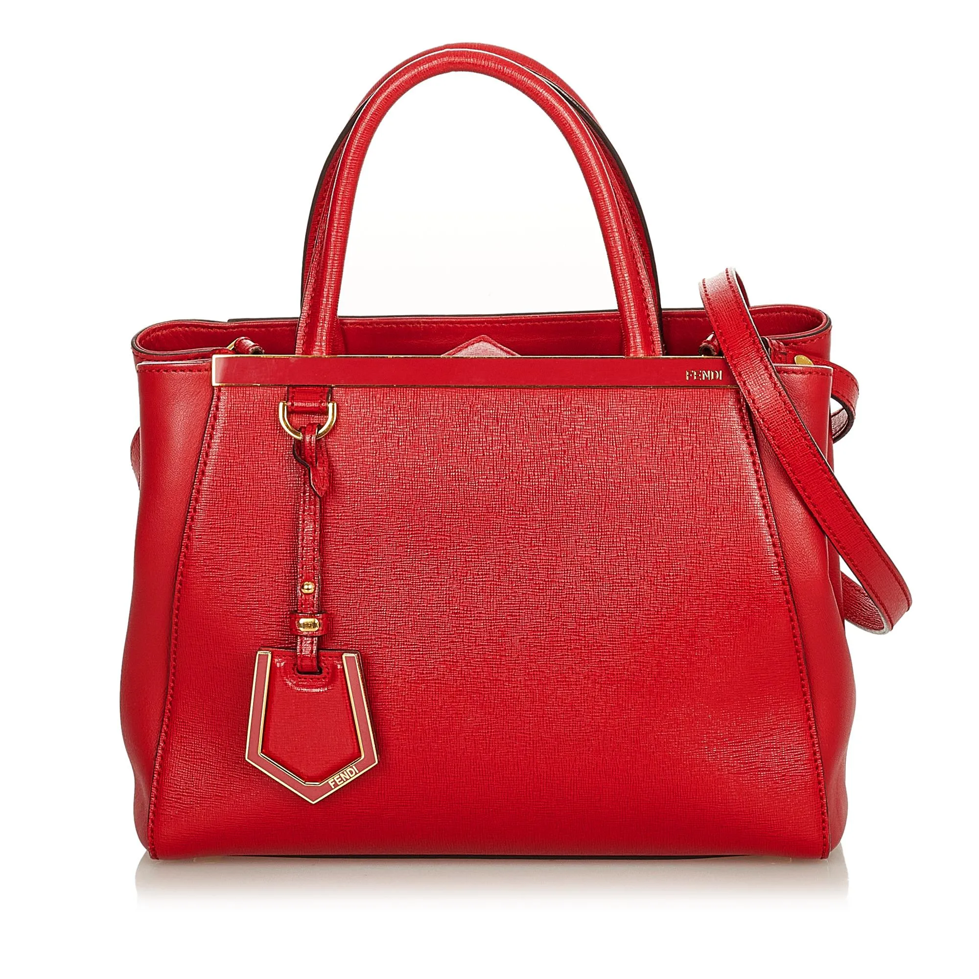 Fendi Petit 2Jours Leather Satchel (SHG-33408)