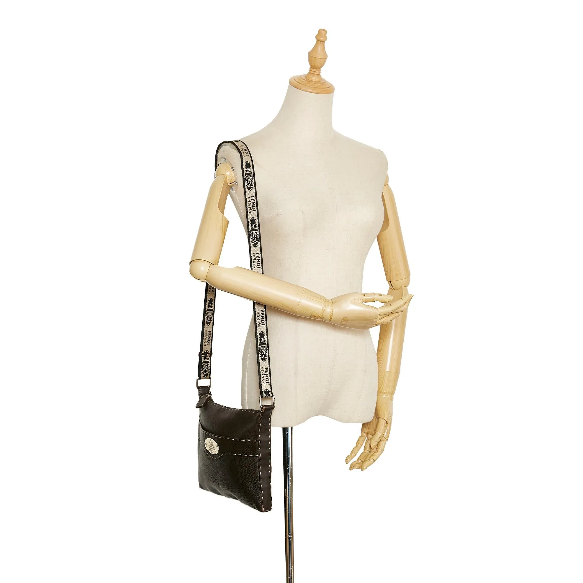 Fendi Selleria Leather Crossbody Bag (SHG-36824)