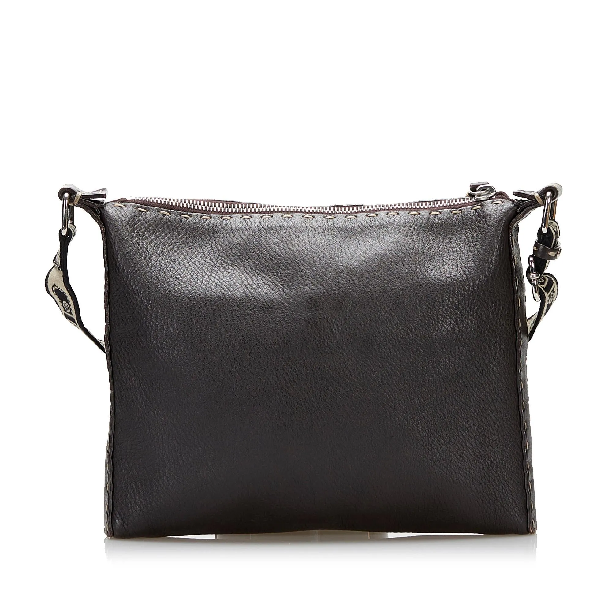 Fendi Selleria Leather Crossbody Bag (SHG-36824)
