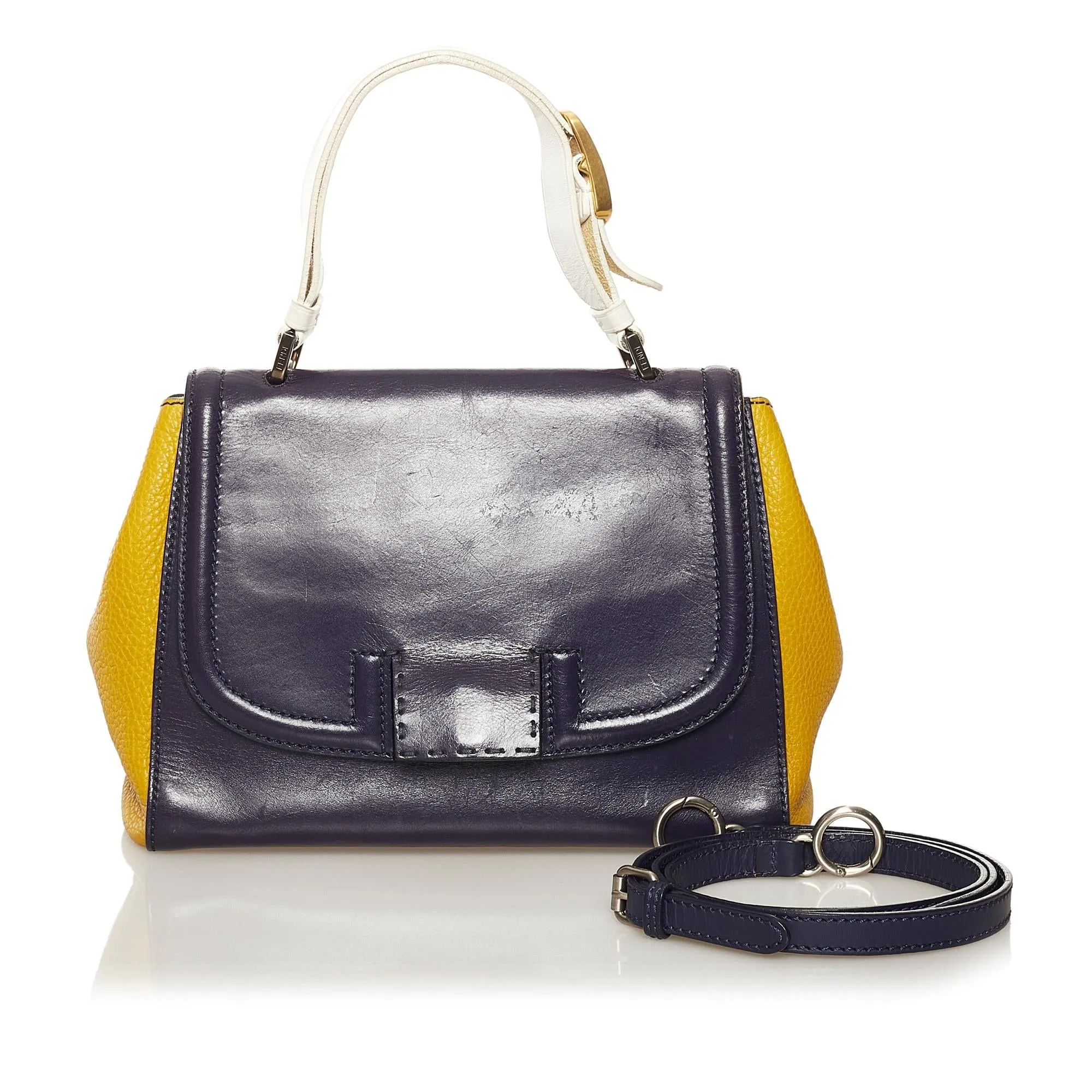 Fendi Silvana Leather Satchel (SHG-34388)