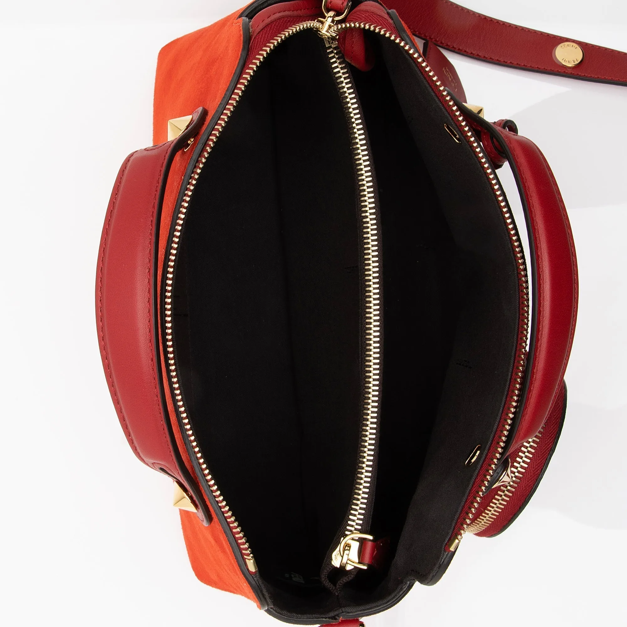 Fendi Suede Calfskin By The Way Medium Boston Bag (SHF-23727)
