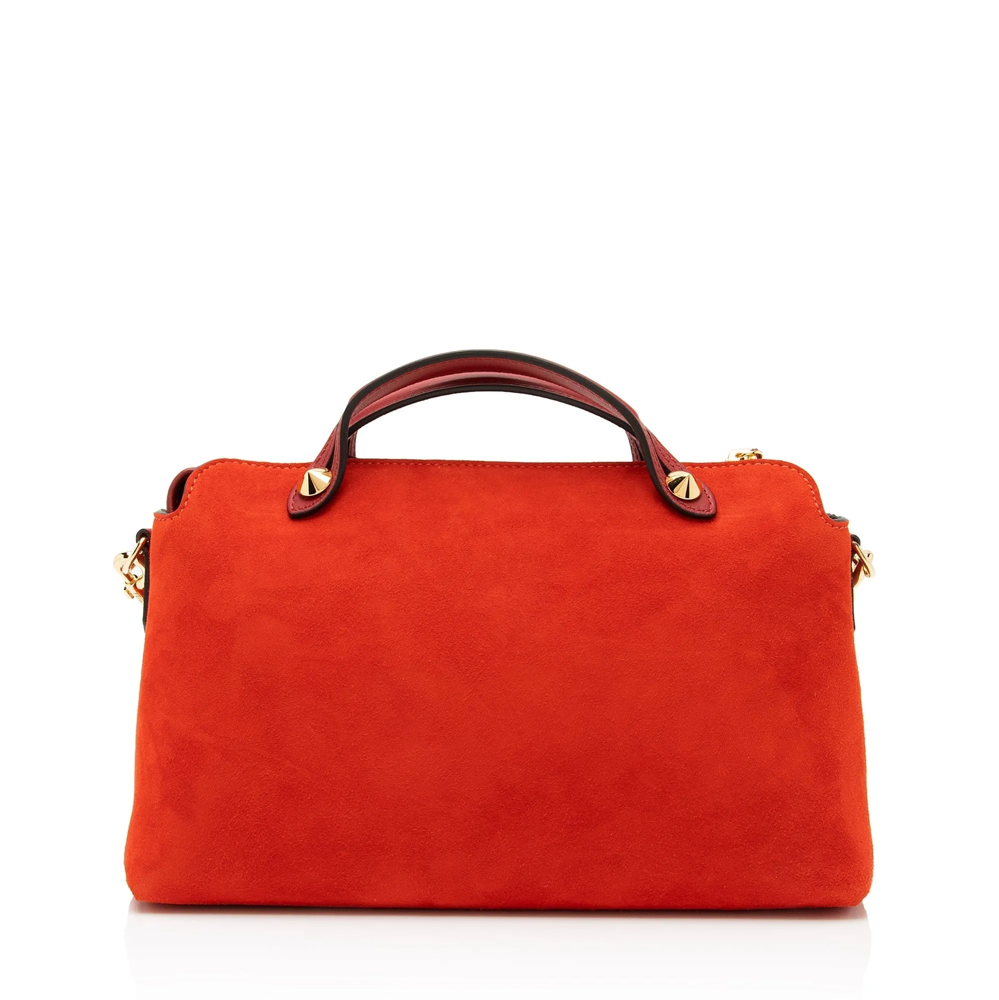 Fendi Suede Calfskin By The Way Medium Boston Bag (SHF-23727)