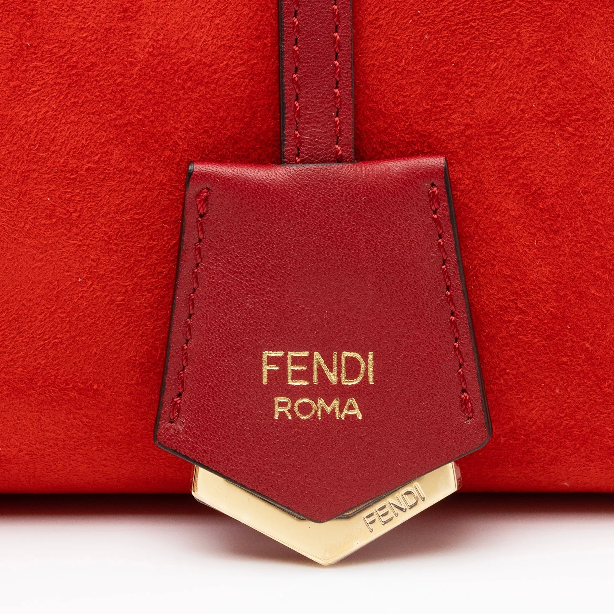 Fendi Suede Calfskin By The Way Medium Boston Bag (SHF-23727)