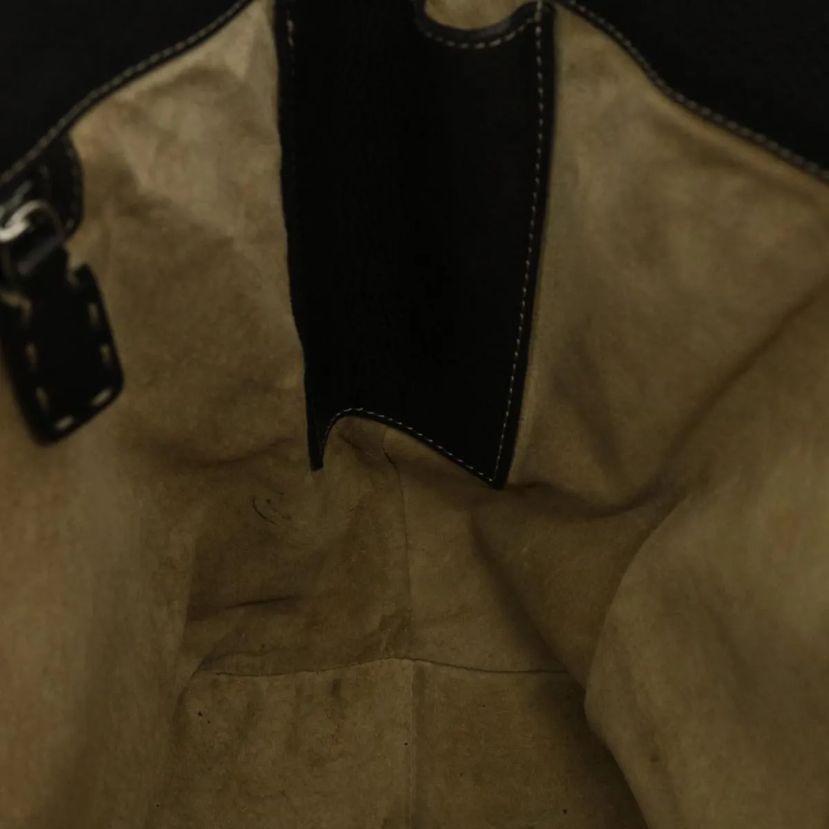 FENDI Tote Bag Leather Brown  rd4683