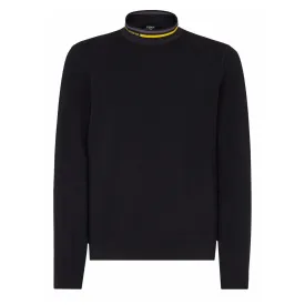 Fendi Turtle Neck Logo Sweater