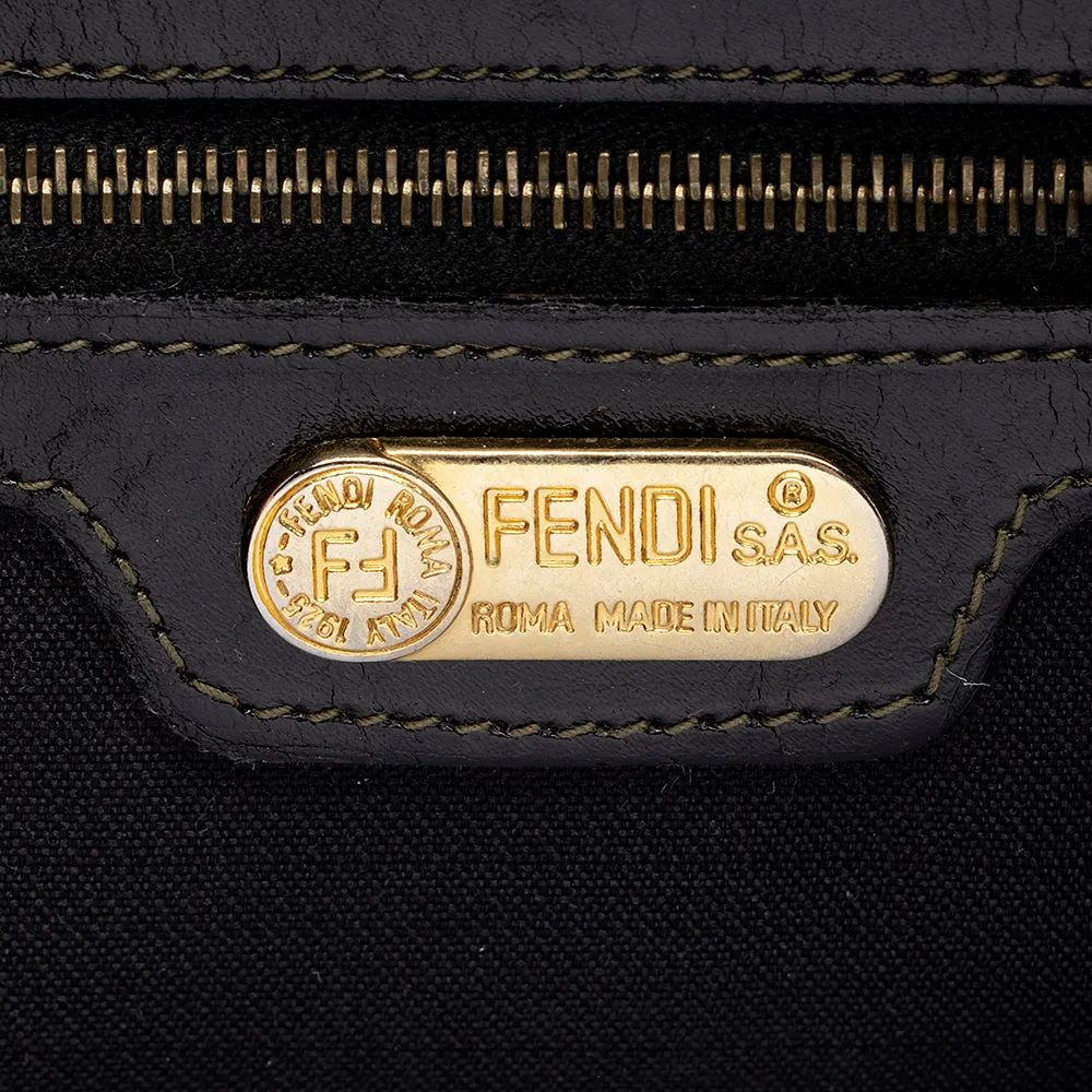 Fendi Vintage Pequin Shoulder Bag (SHF-13582)