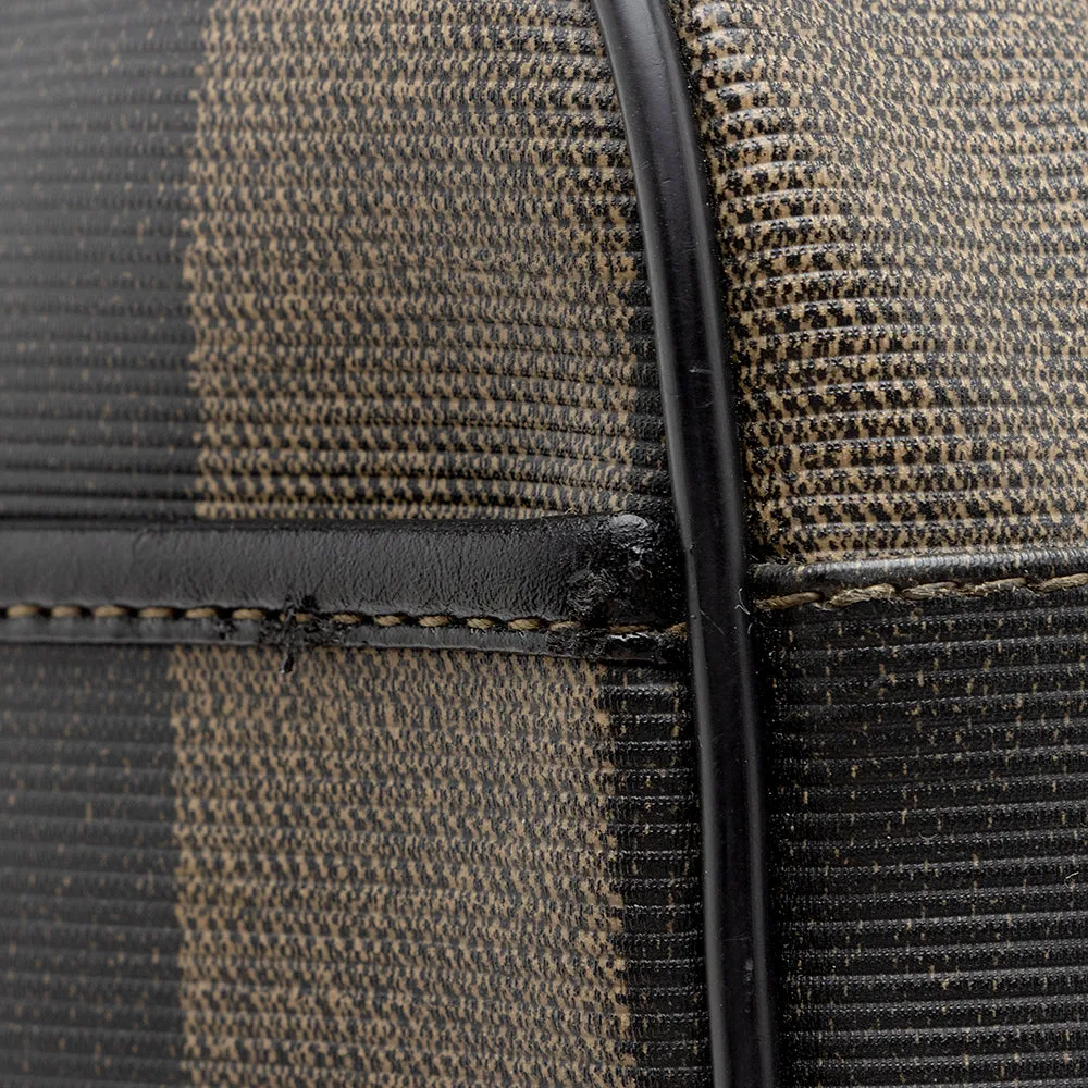 Fendi Vintage Pequin Shoulder Bag (SHF-13582)
