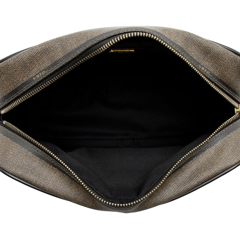 Fendi Vintage Pequin Shoulder Bag (SHF-13582)