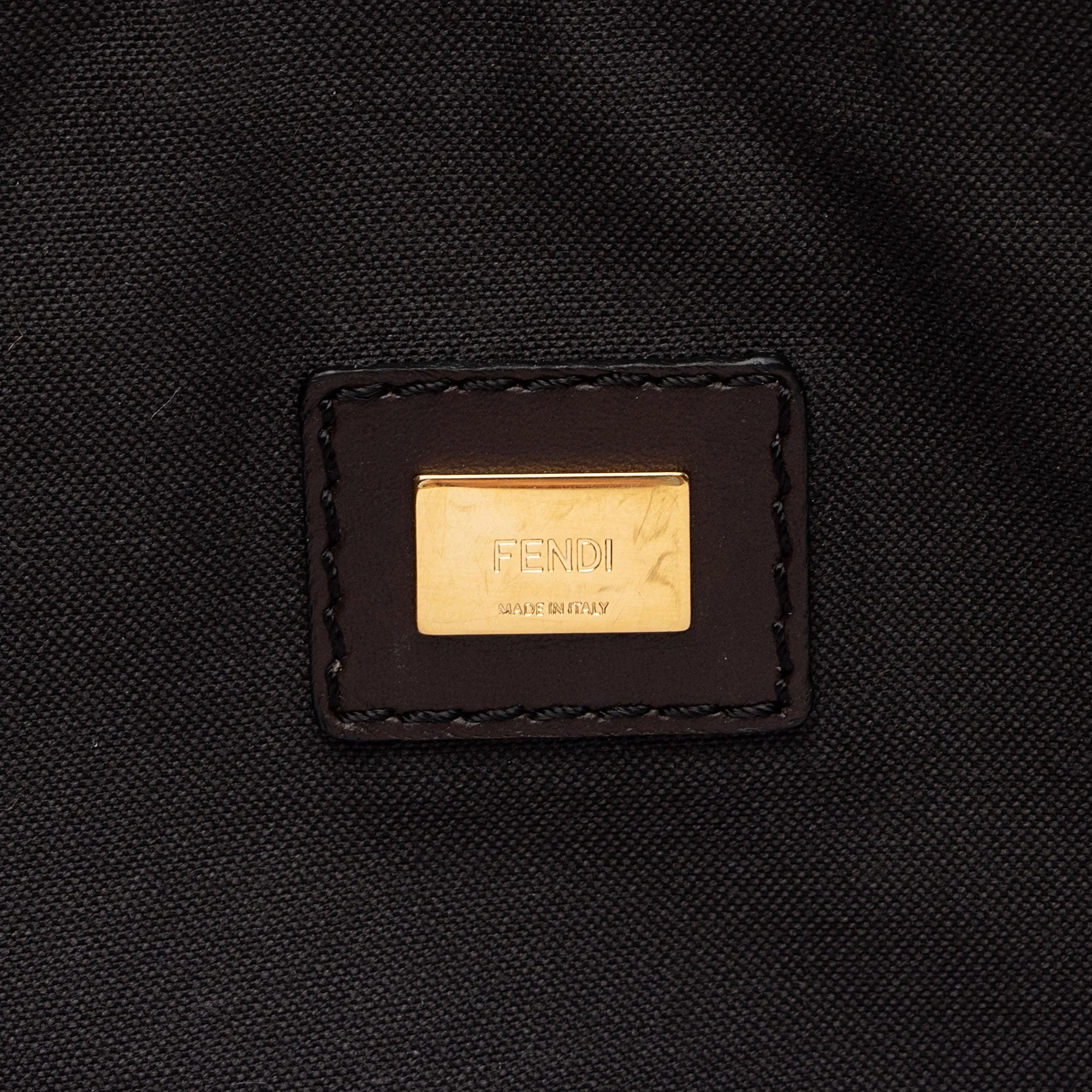 Fendi Zucchino Suede Large Flat Pouch (SHF-79WgbJ)