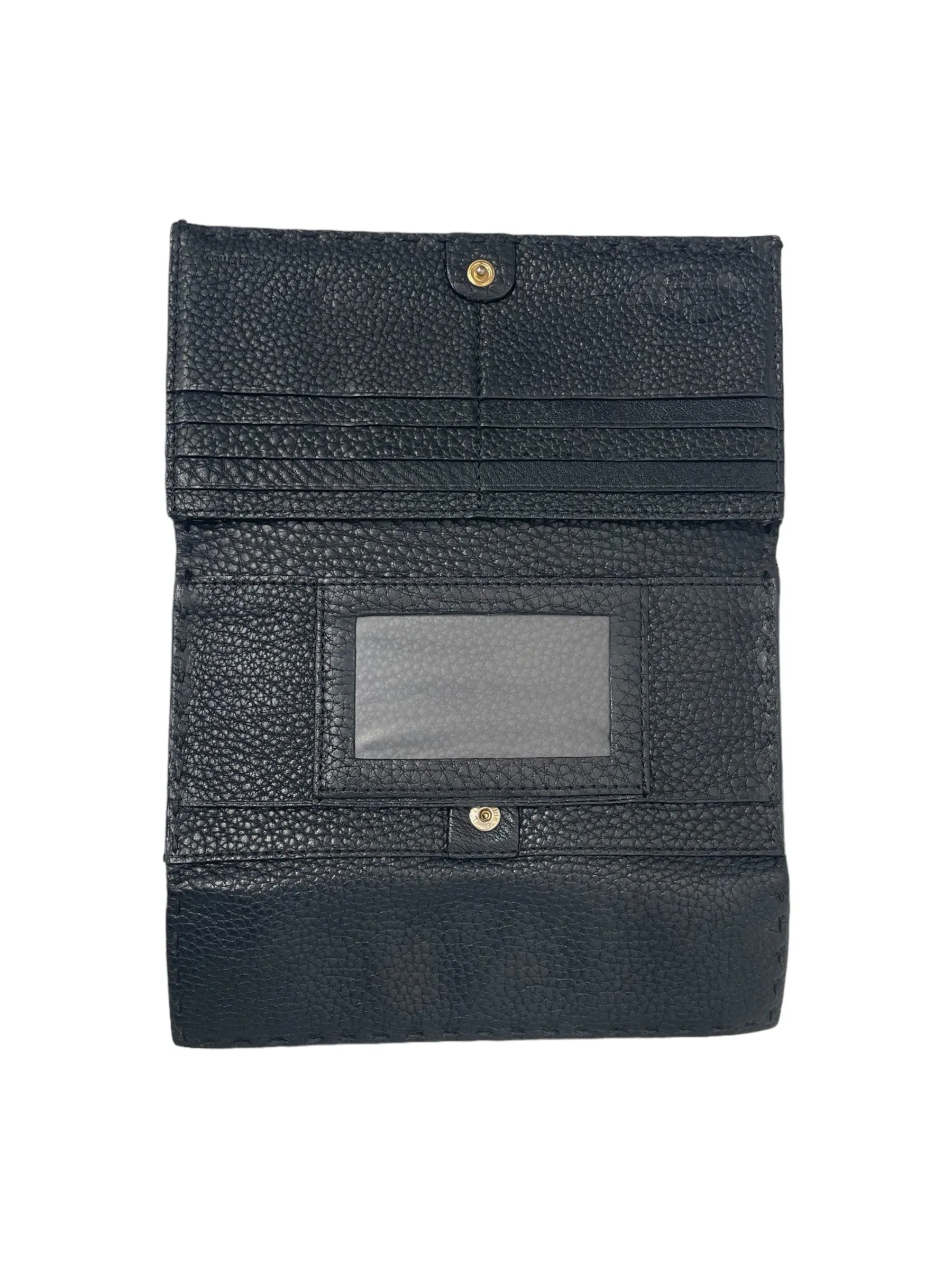 FENDI/Long Wallet/OS/Leather/BLK/