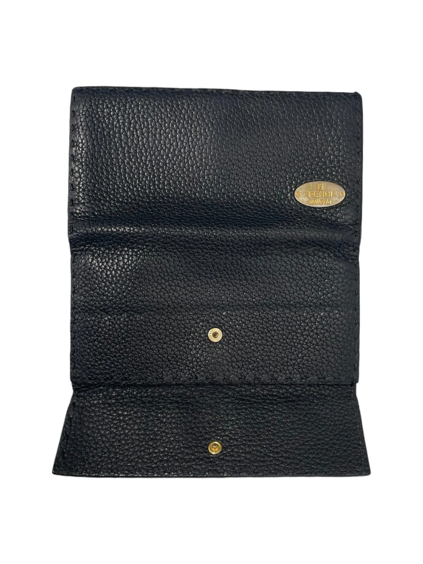 FENDI/Long Wallet/OS/Leather/BLK/