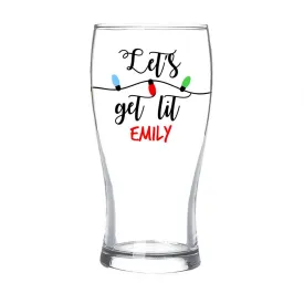 Festive Standard Beer Glass