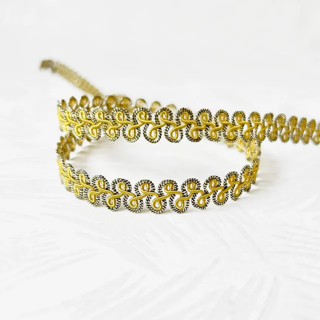 Flat Metallic Gimp Braid