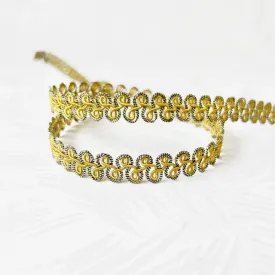 Flat Metallic Gimp Braid