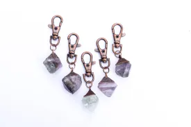 Fluorite keychain | Raw crystal keychain