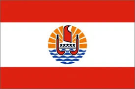 French Polynesia National Flag Printed