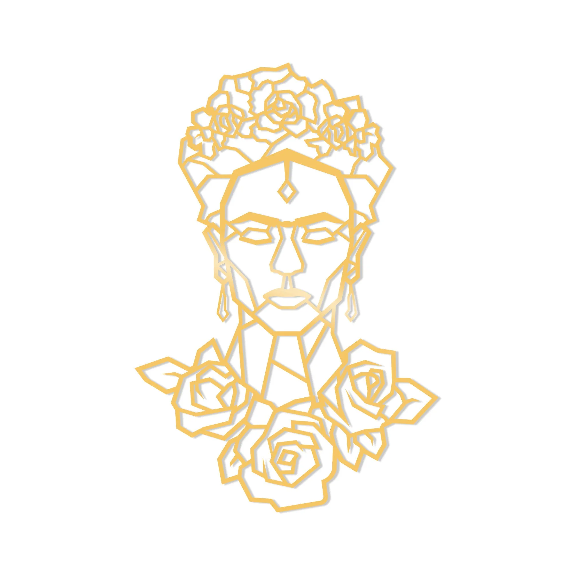 FRIDA METAL DECOR - GOLD