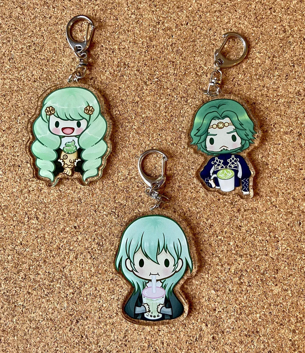 Garreg Matcha Clear Acrylic Keychains