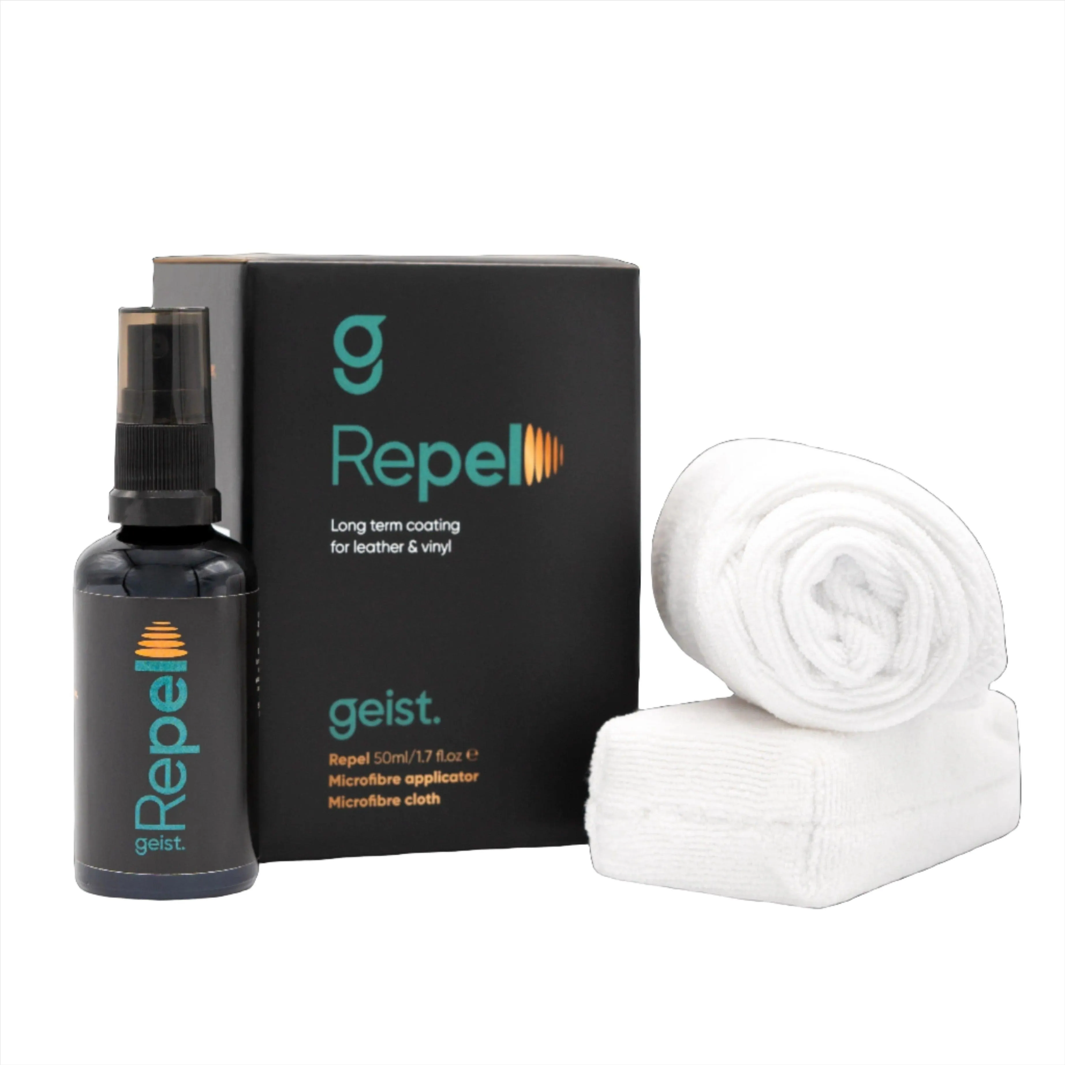 GEIST | Repel Advanced Solvent-Free Hybrid Polymer Coating for Leather, Vinyl, and Synthetic Surfaces