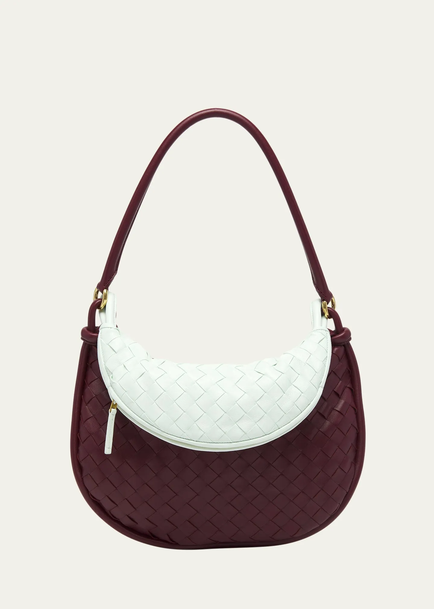 Gemelli Medium Intrecciato Leather Shoulder Bag