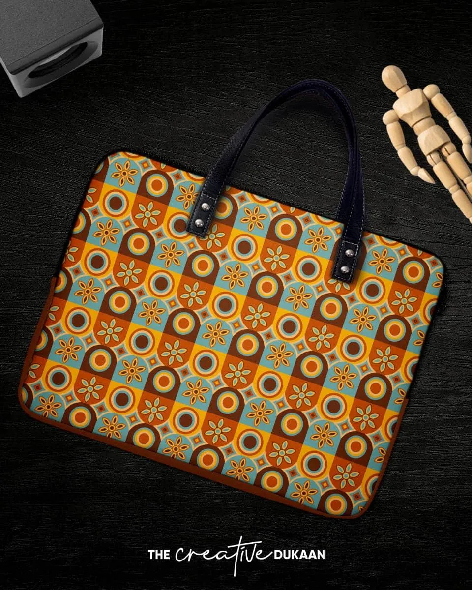 Geometric Pattern Designer Laptop Sleeve Bag