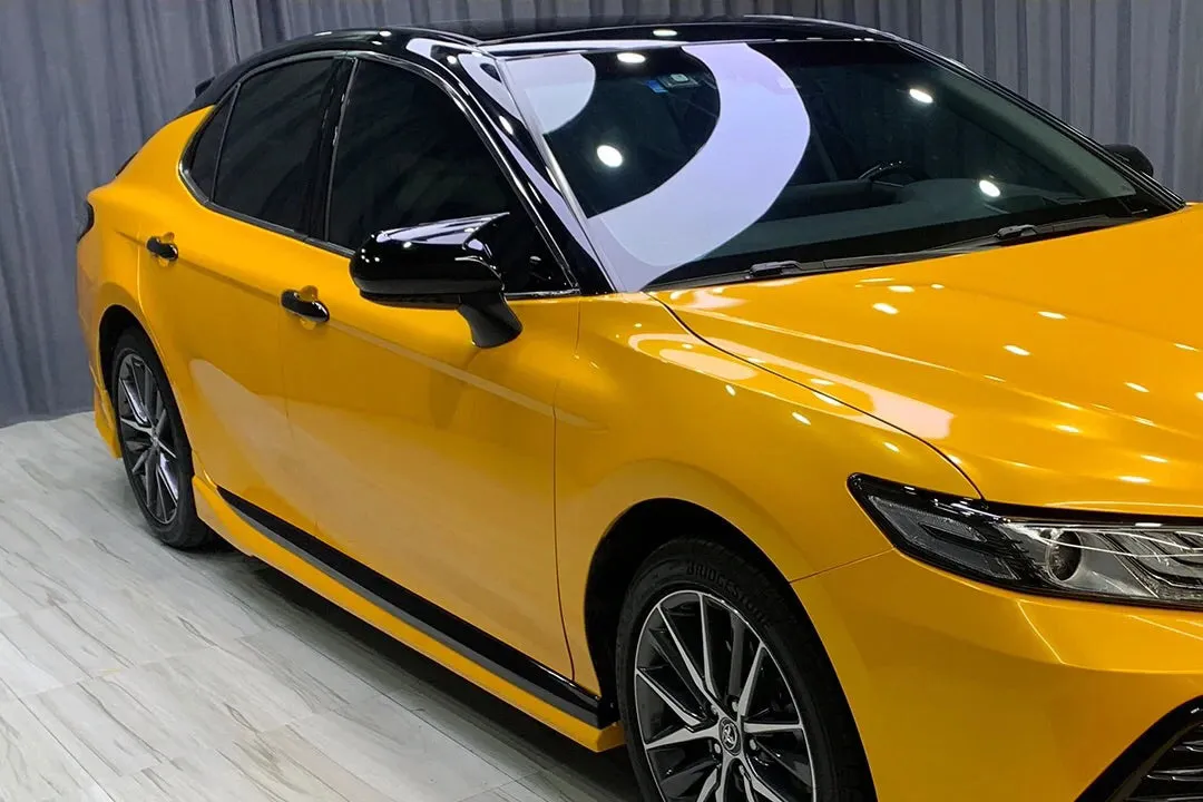 Gloss Metallic Golden Yellow Vinyl Wrap