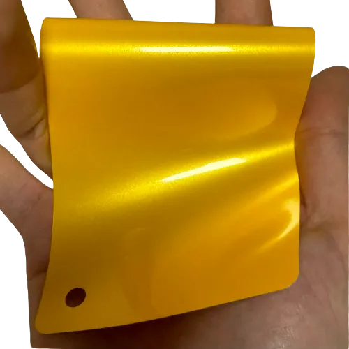 Gloss Metallic Golden Yellow Vinyl Wrap