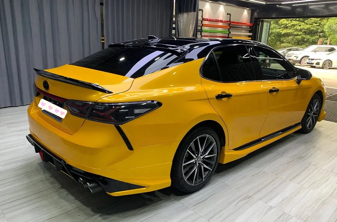 Gloss Metallic Golden Yellow Vinyl Wrap