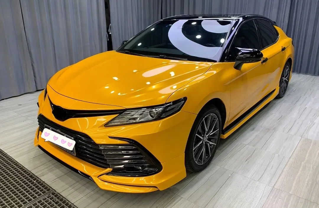 Gloss Metallic Golden Yellow Vinyl Wrap