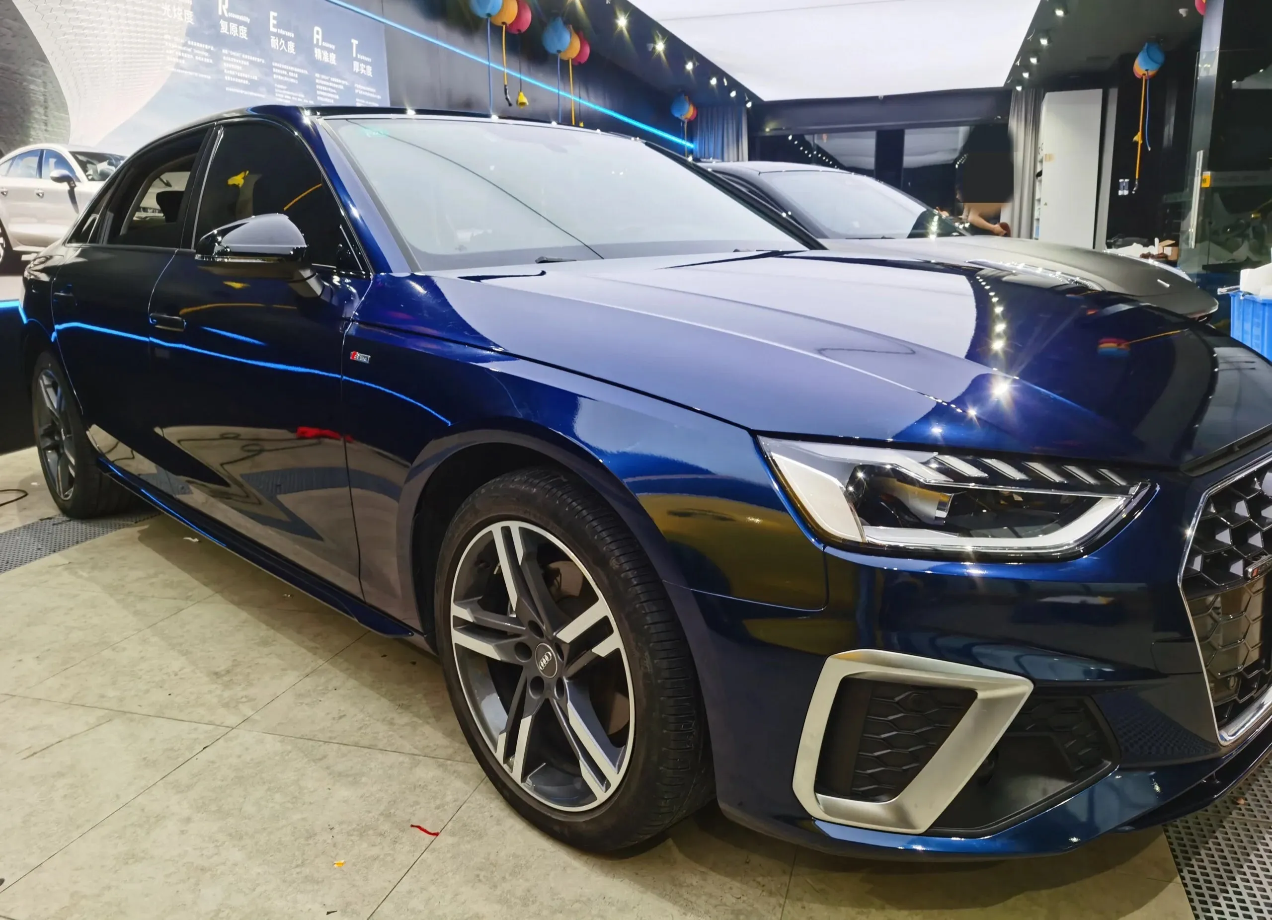 Gloss Metallic Midnight Blue Car Wrap