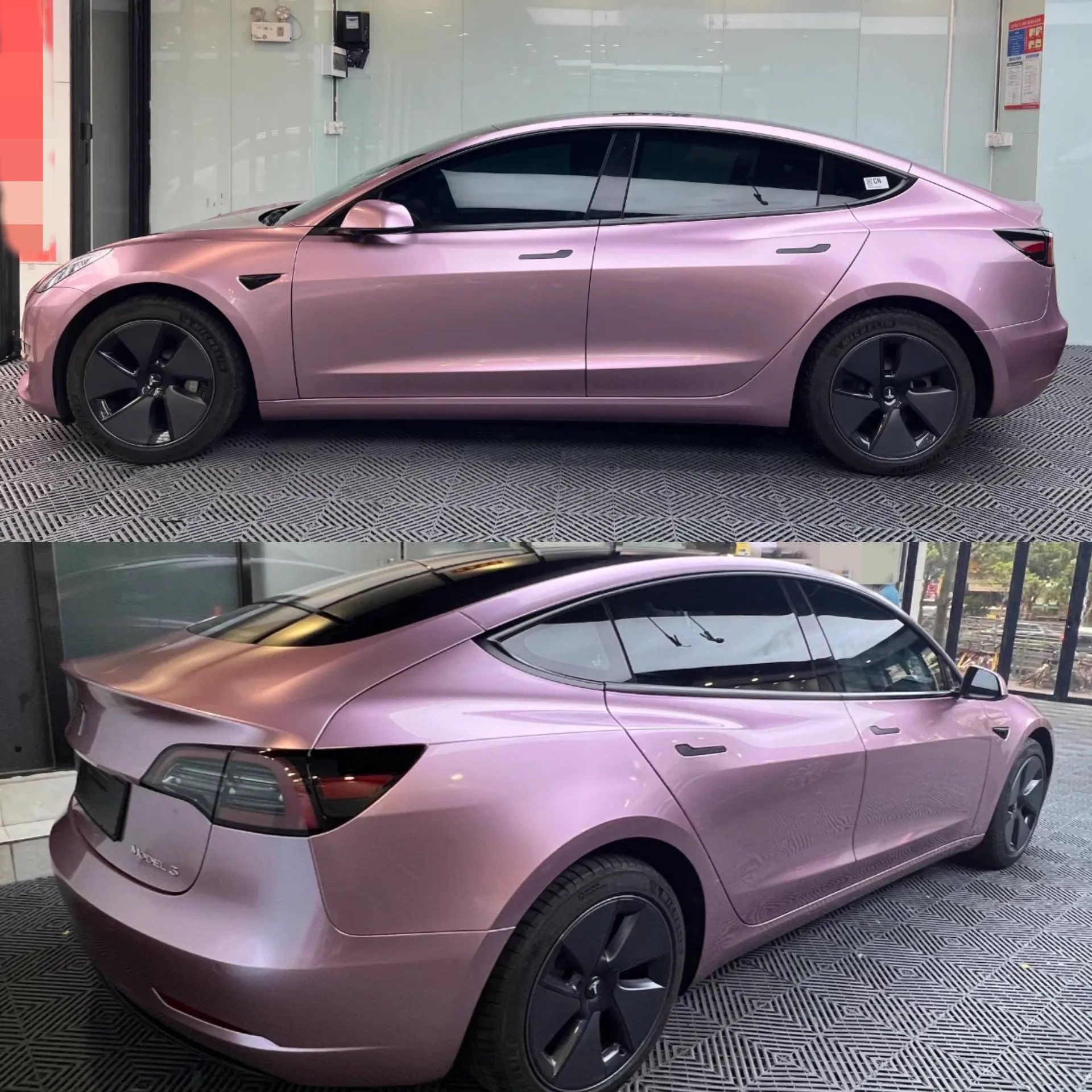 Gloss Metallic Rose Vinyl Wrap