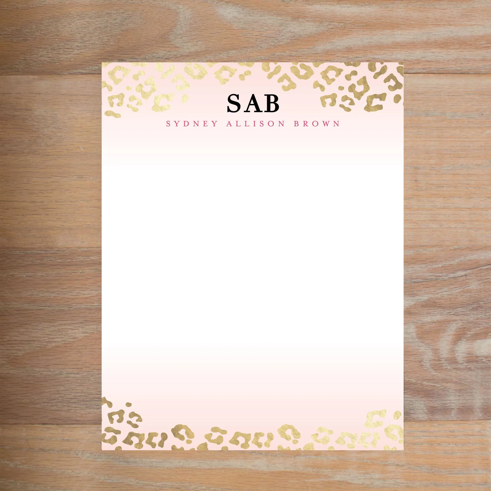 Golden Leopard Complete Sorority Packet