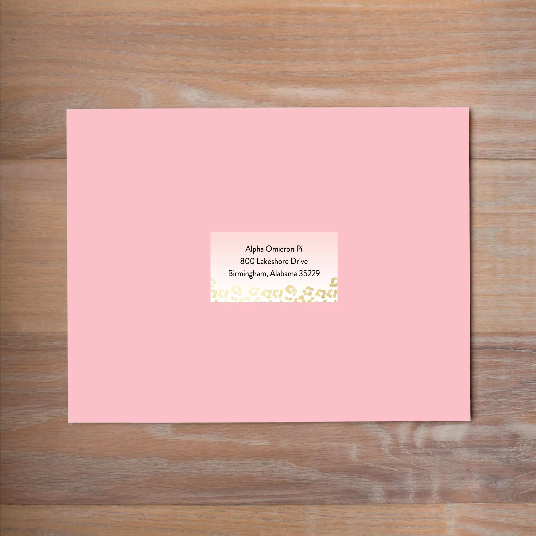 Golden Leopard Complete Sorority Packet