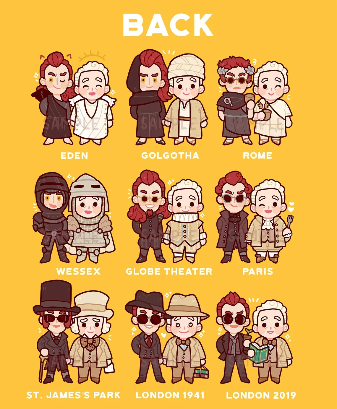 Good Omens Ineffable Husbands Charms