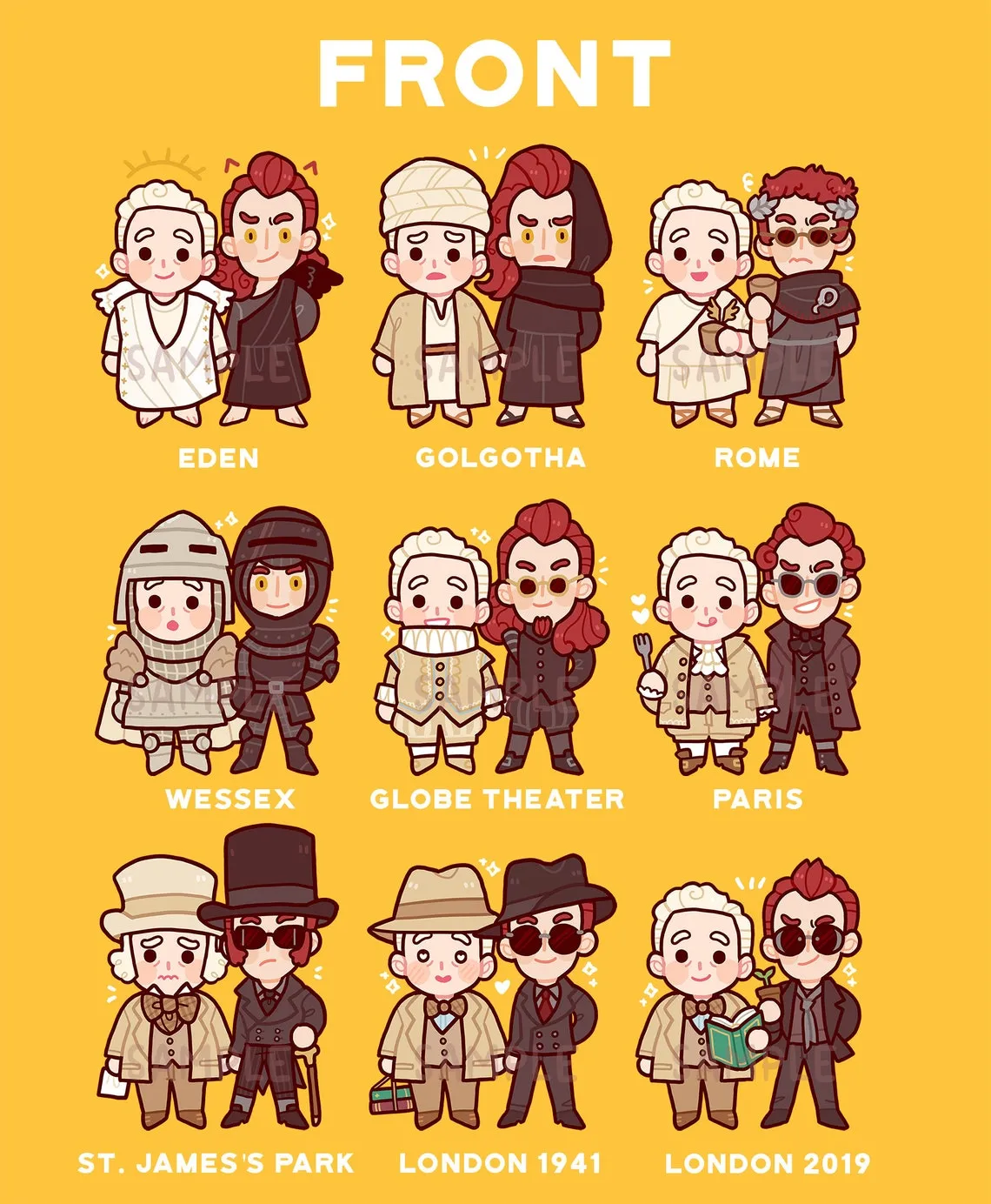 Good Omens Ineffable Husbands Charms