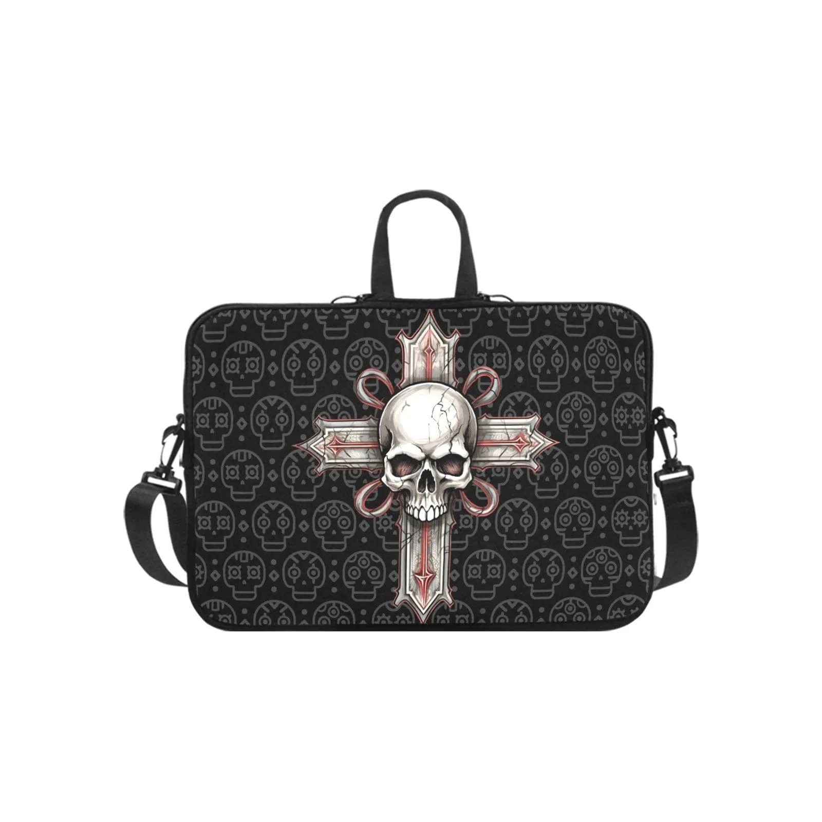 Gothic Skull Cross Laptop Bag Laptop Handbags 13"
