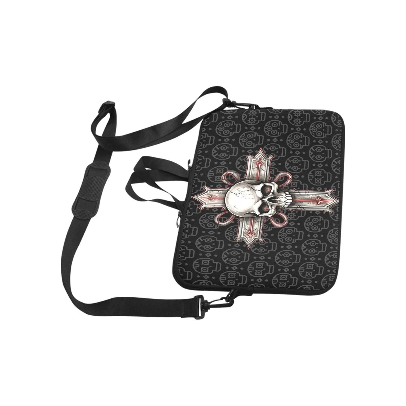 Gothic Skull Cross Laptop Bag Laptop Handbags 13"