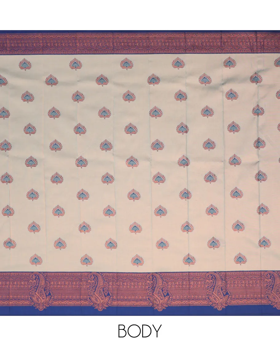 Green litchi saree with unique designs, contrast traditional design border & intricate pallu