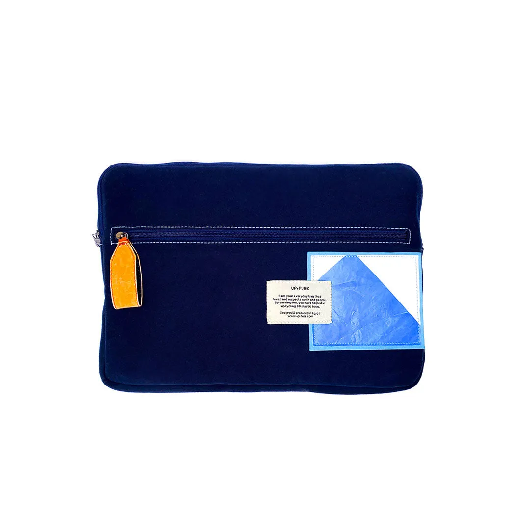 Grip Laptop Sleeve - Blue Squares
