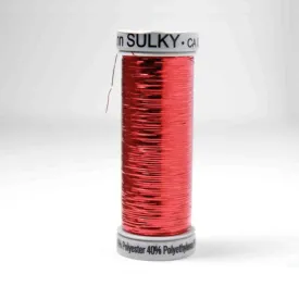 Gutermann Sliver Metallic Embroidery Thread 8014 Christmas Red