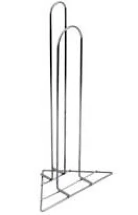 Hanger stand/tree. Chrome coloured metal. 3', (0.91 m), tall.