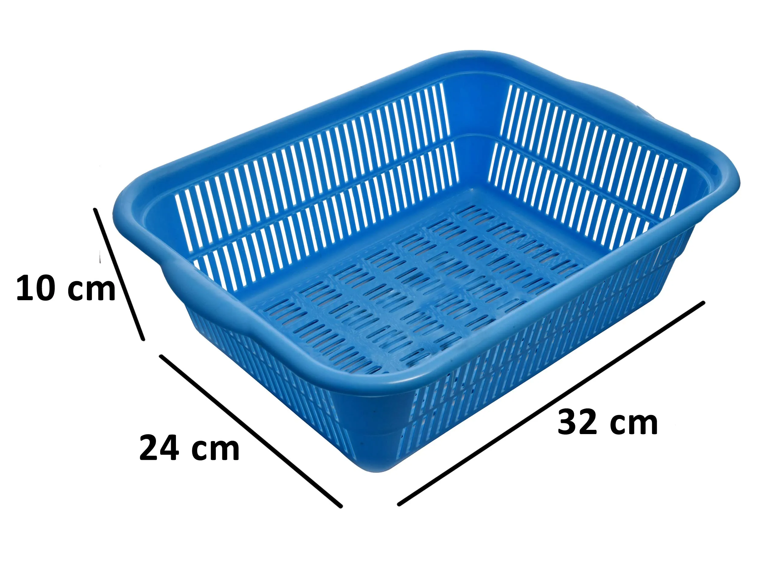 Heart Home Plastic Kitchen Small Size Dish Rack Drainer Vegetables and Fruits Washing Basket Dish Rack Multipurpose Organizers (Blue)- HEART3599,Standard