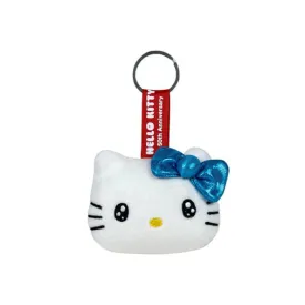 Hello Kitty Plush Keychain - Blue