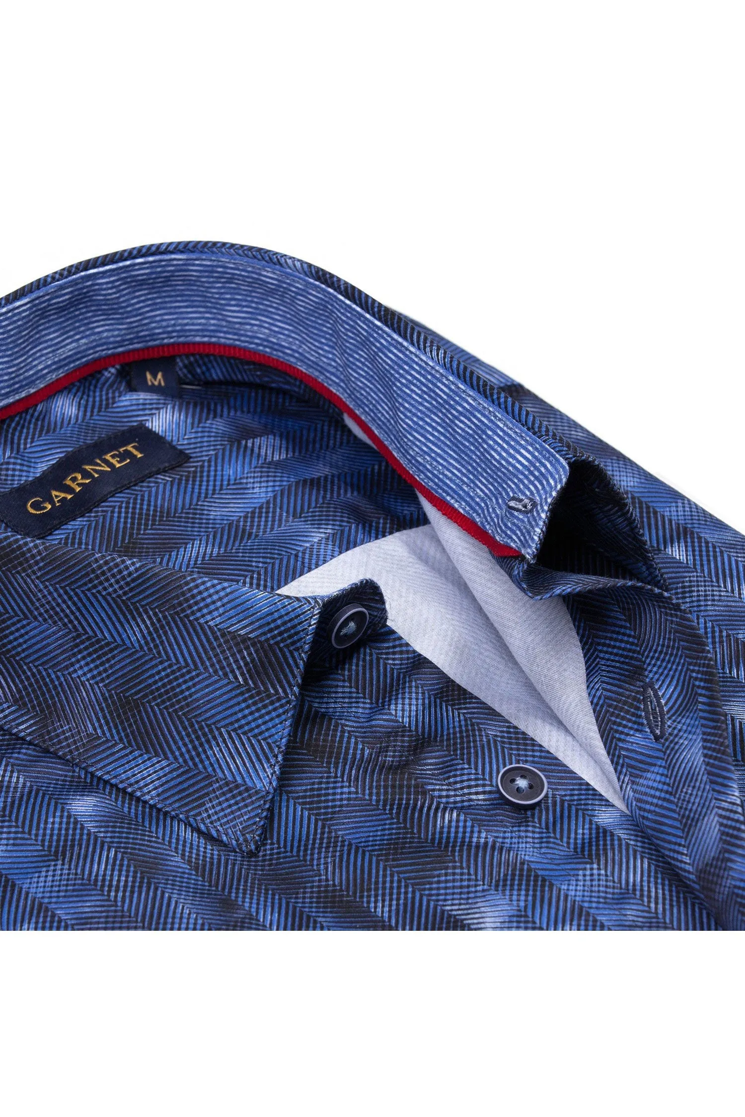 Herringbone Abstract Print Shirt