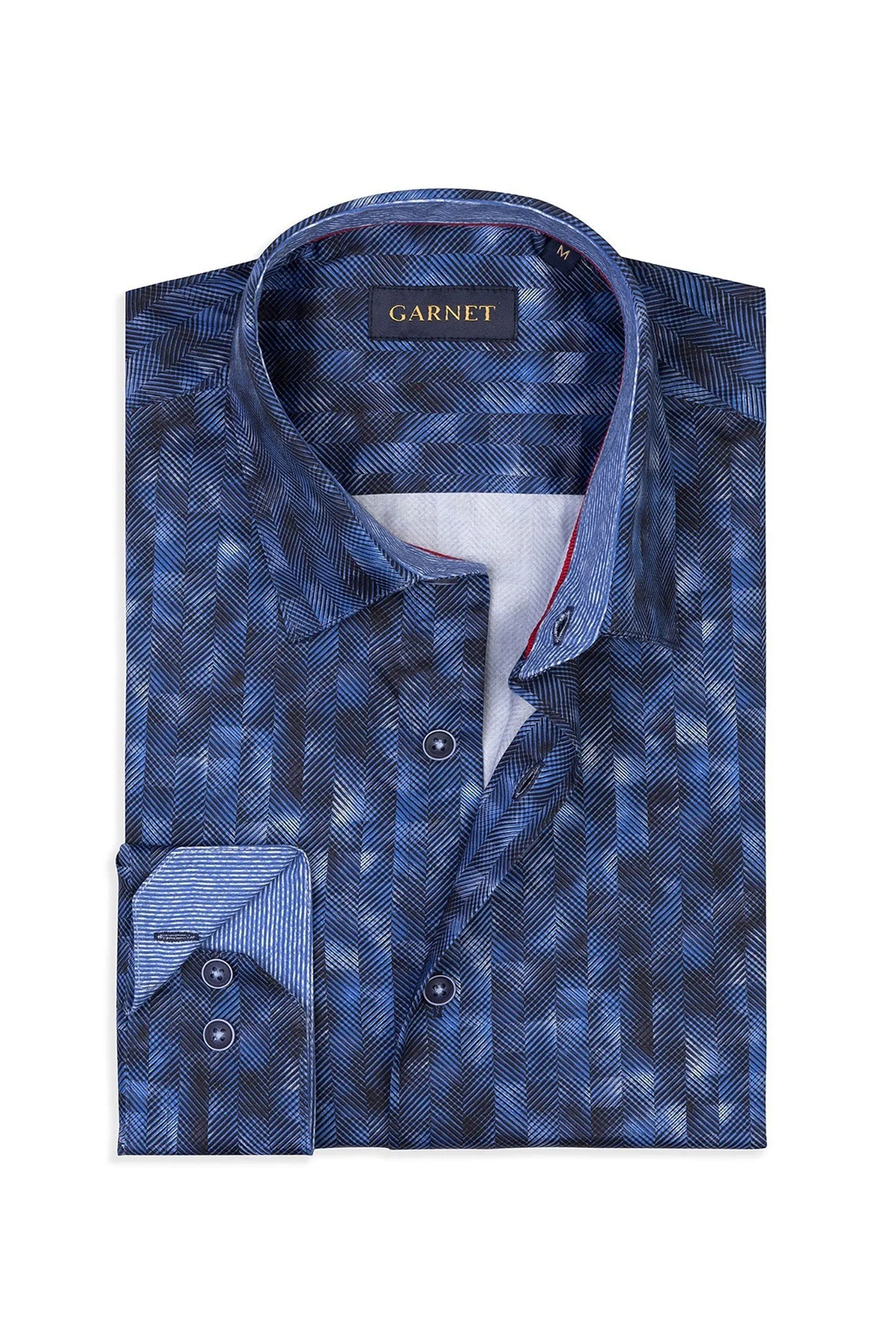 Herringbone Abstract Print Shirt