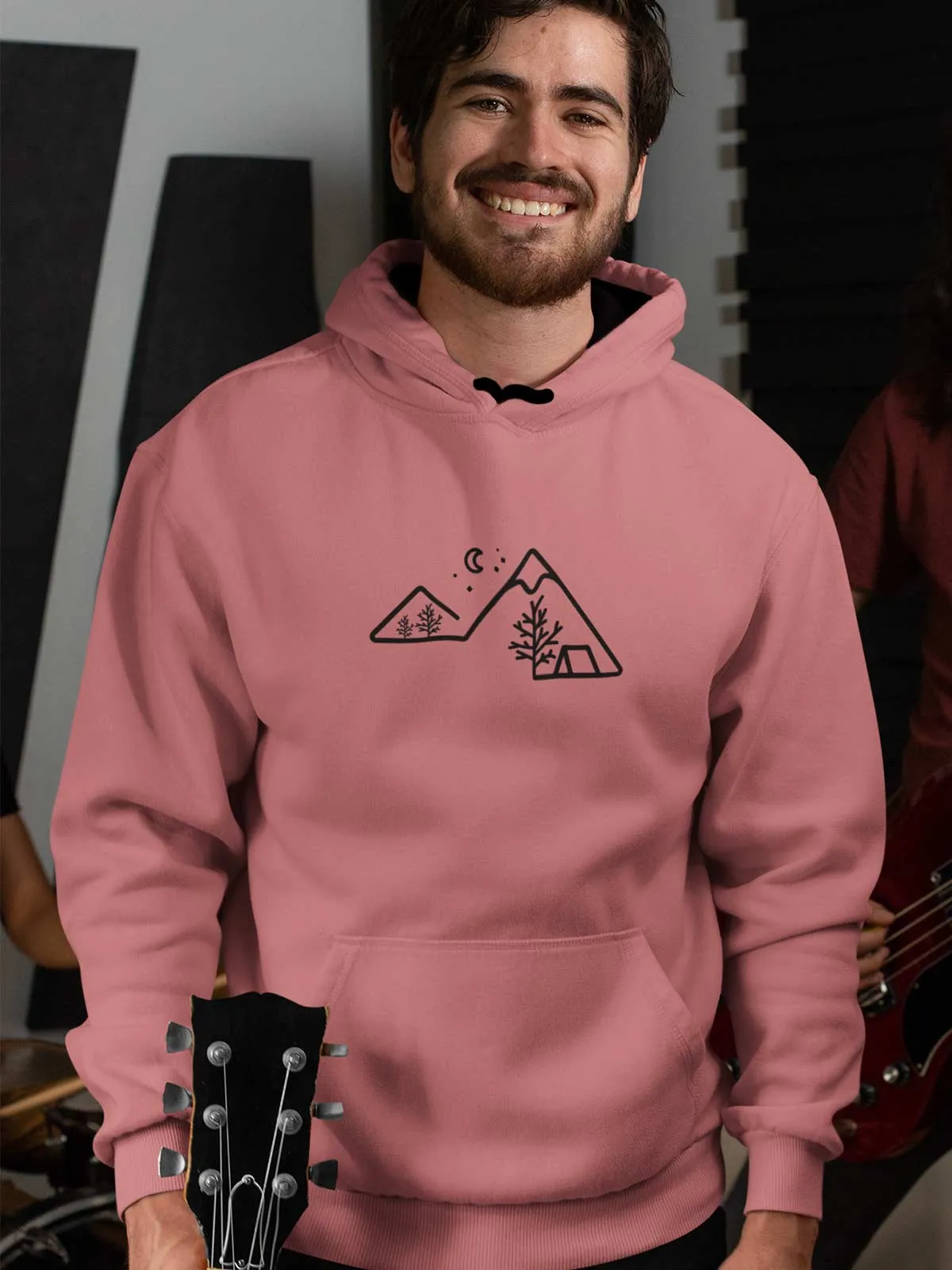 Hillock Printed Cotton Hoodie for Men & Women