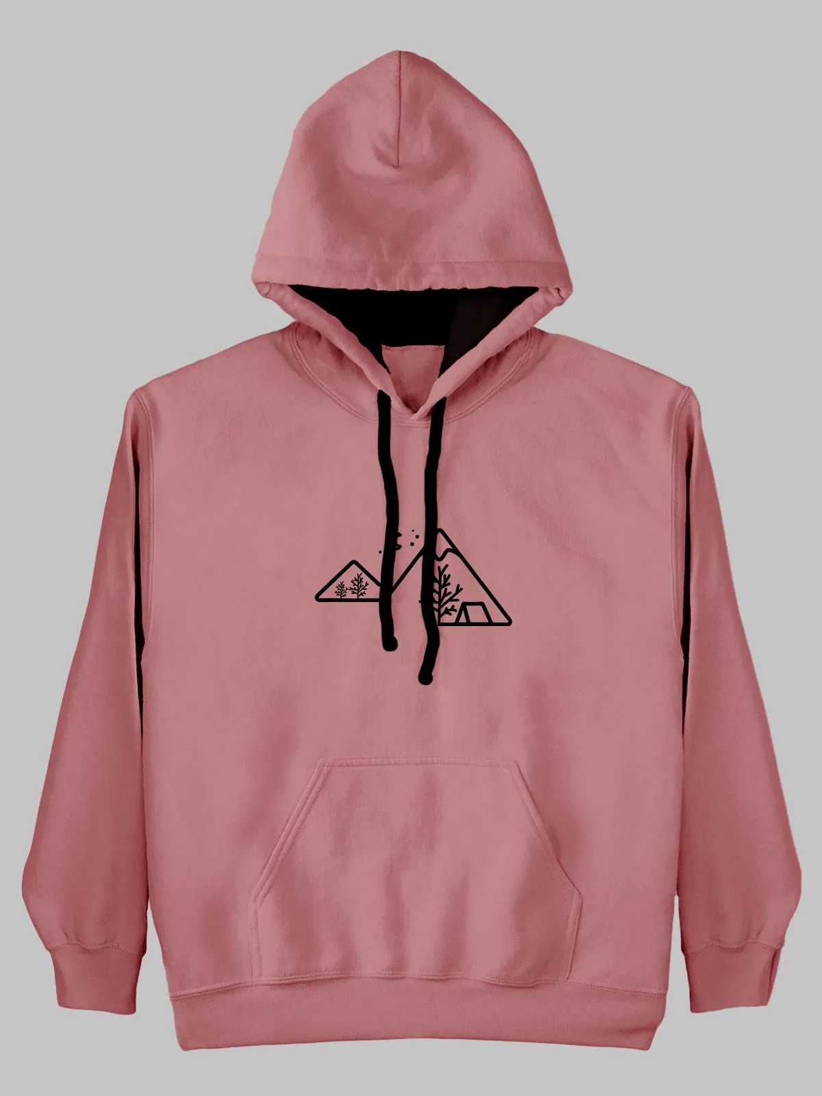 Hillock Printed Cotton Hoodie for Men & Women